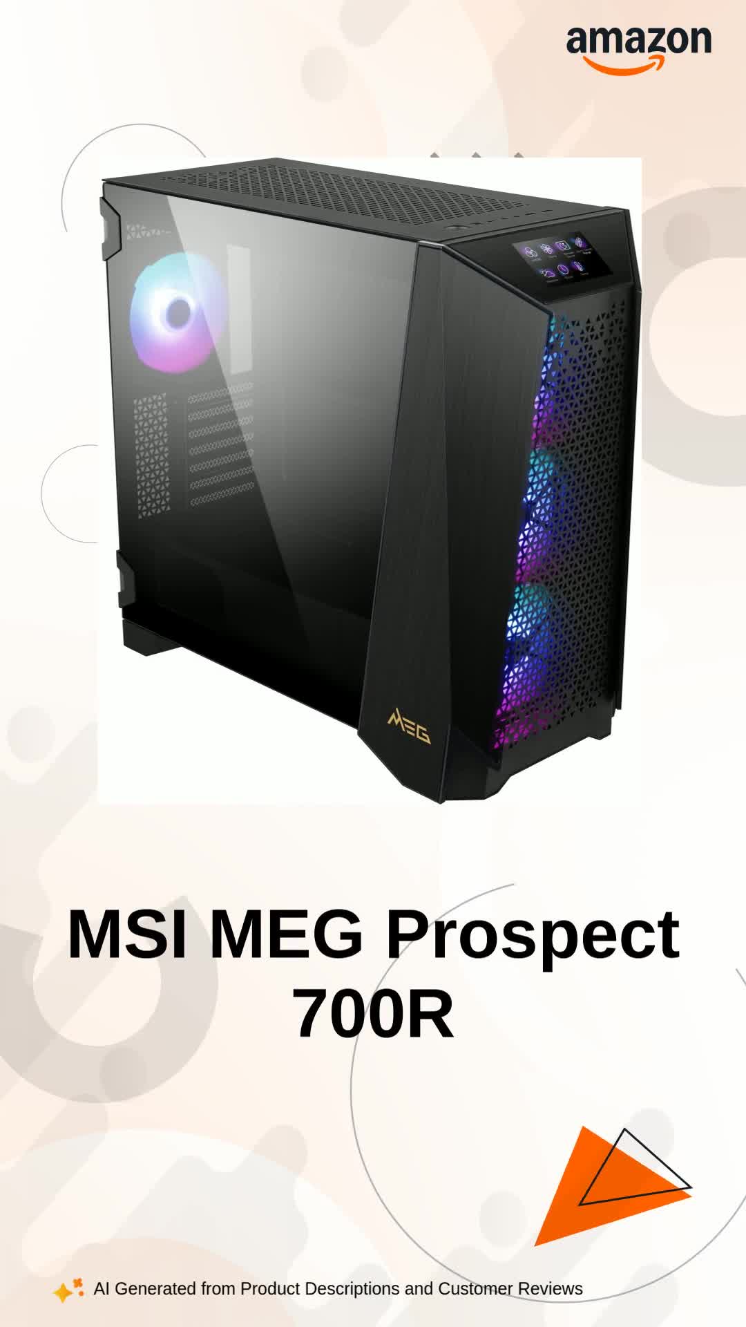 Amazon.in: Buy MSI MEG Prospect 700R Full Tower Gaming PC Cabinet
